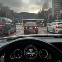 이중주차 요령 배웠어요