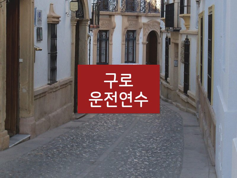 구로운전연수 후기
