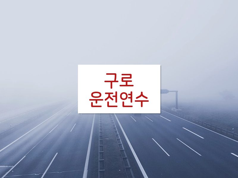 구로운전연수 후기
