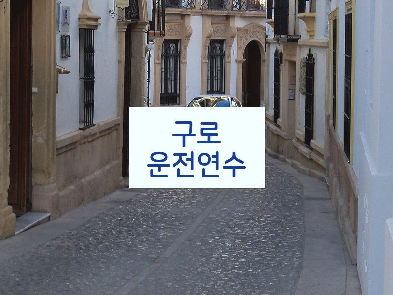 구로운전연수 후기