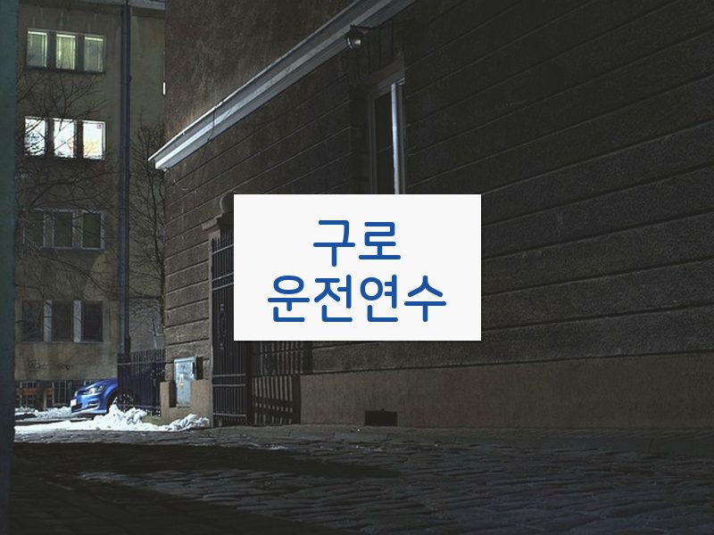 구로운전연수 후기