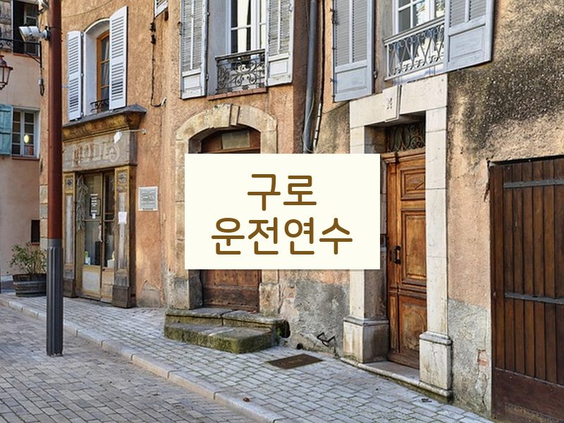 구로운전연수 후기