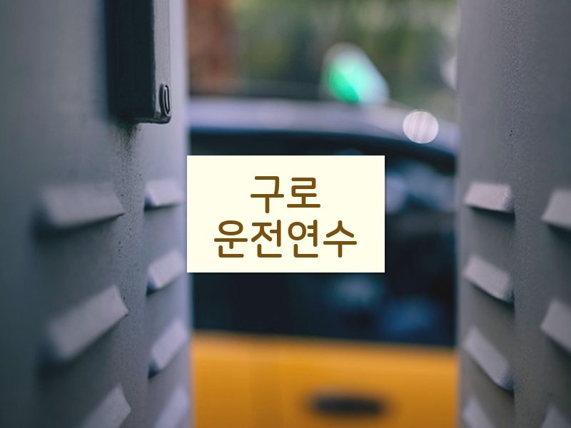 구로운전연수 후기