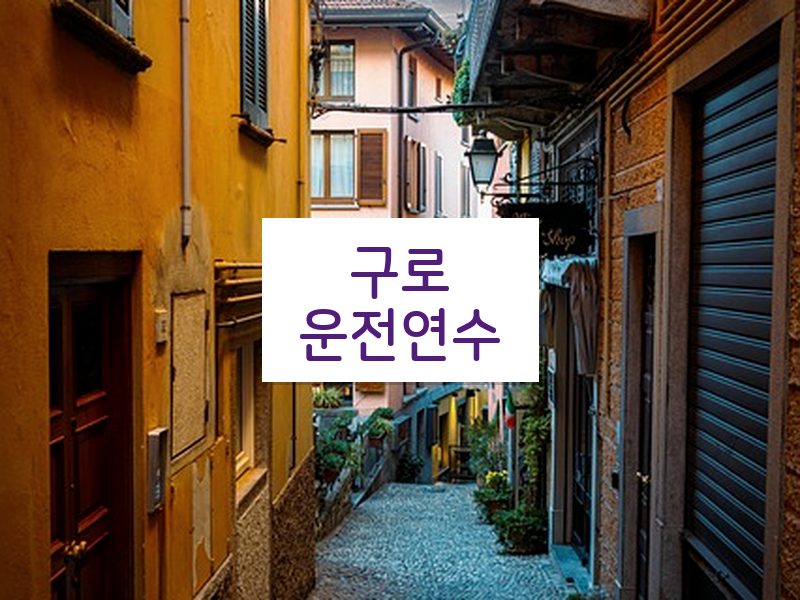 구로운전연수 후기