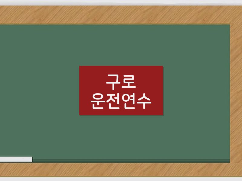 구로운전연수 후기