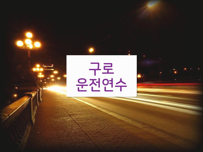 구로운전연수 후기