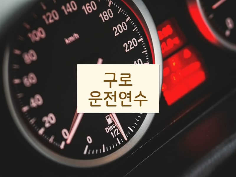 구로운전연수 후기