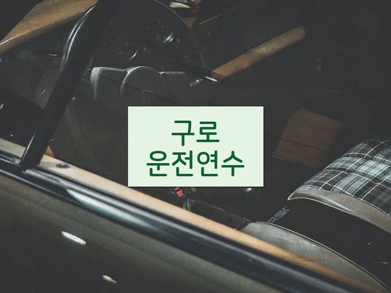 구로운전연수 후기