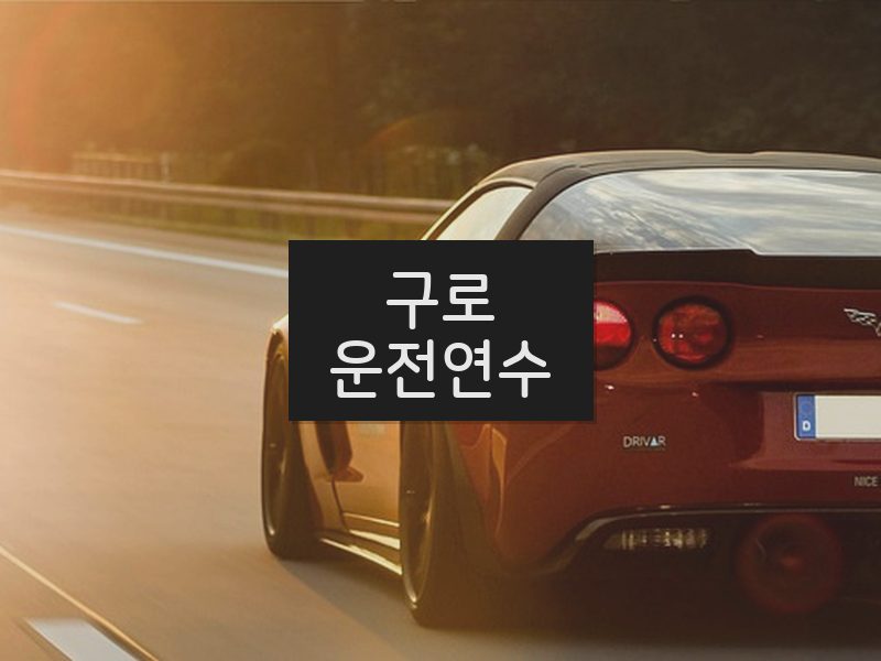 구로운전연수 후기