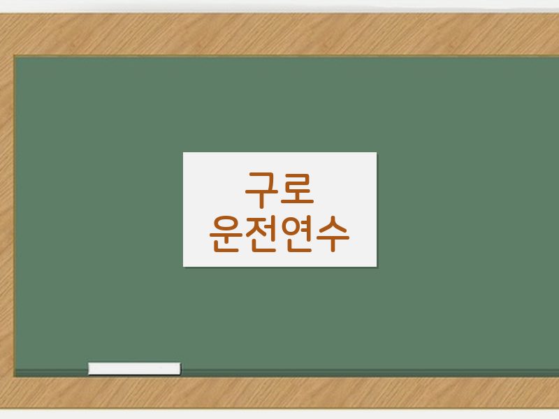 구로운전연수 후기