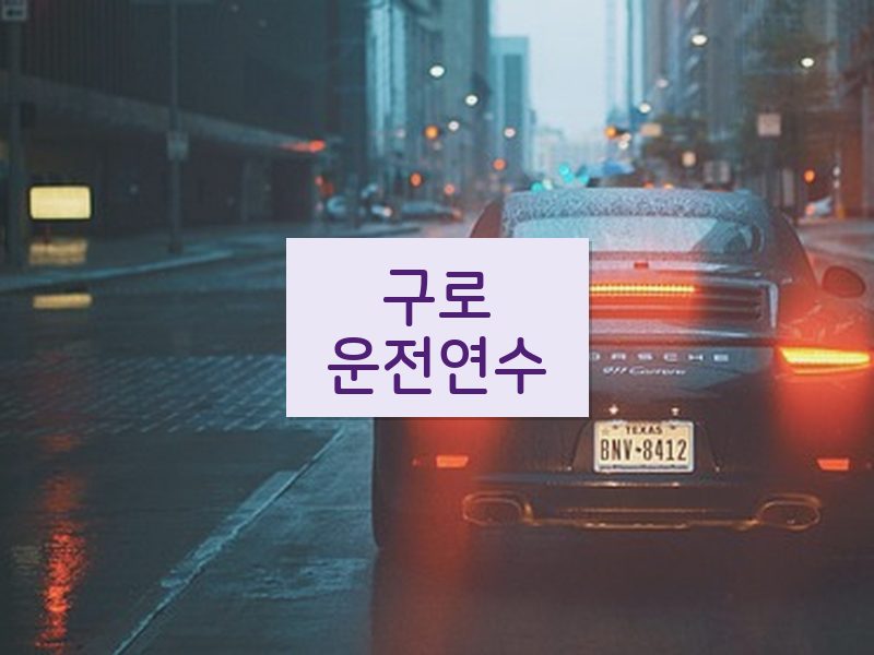 구로운전연수 후기
