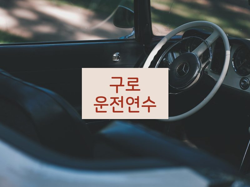 구로운전연수 후기