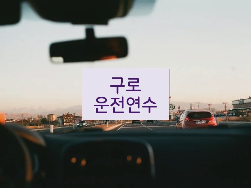 구로운전연수 후기
