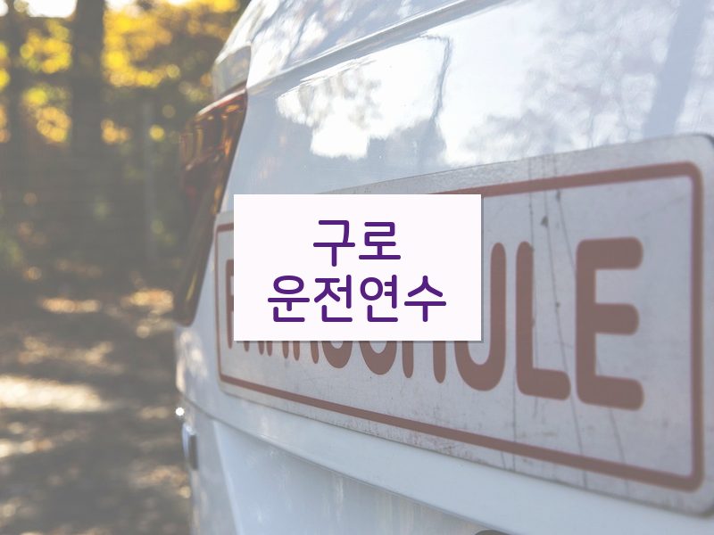 구로운전연수 후기