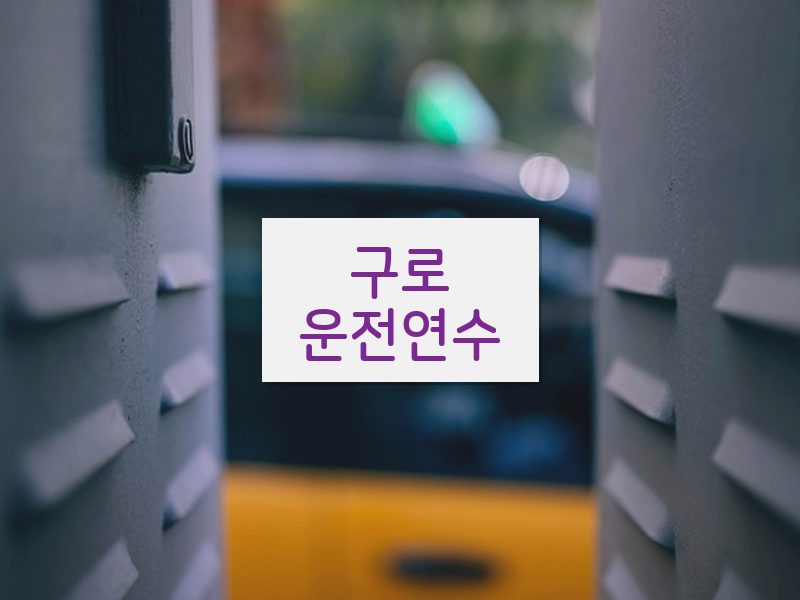구로운전연수 후기