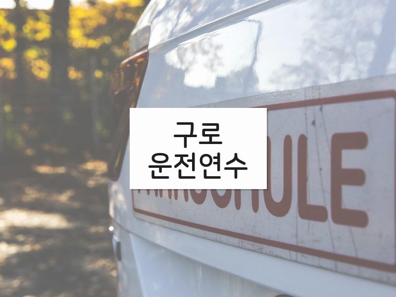 구로운전연수 후기