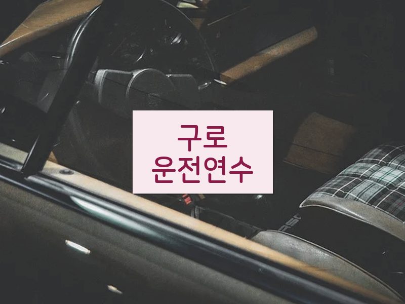 구로운전연수 후기