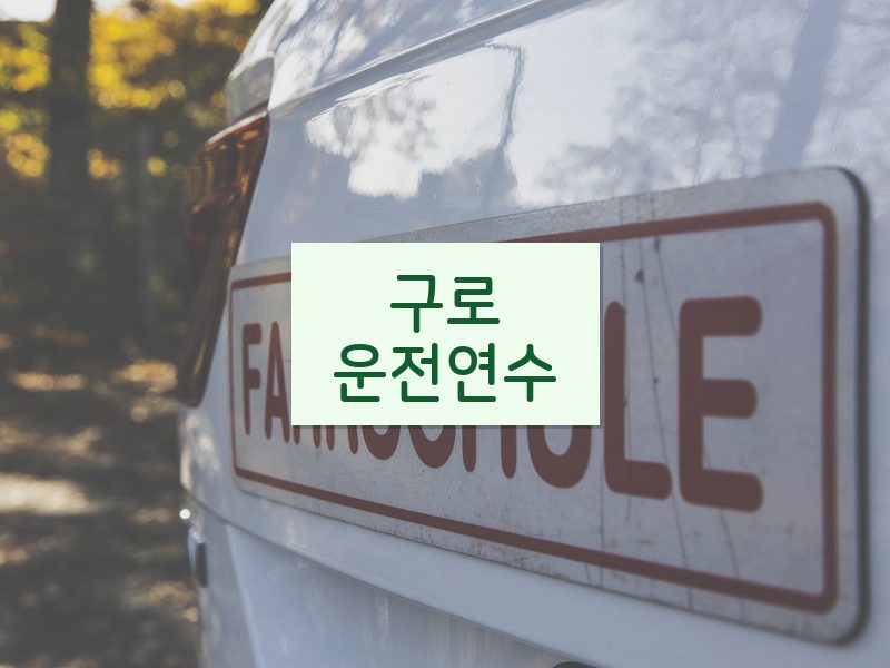 구로운전연수 후기