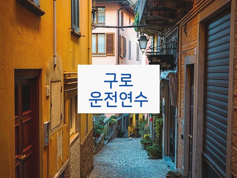 구로운전연수 후기