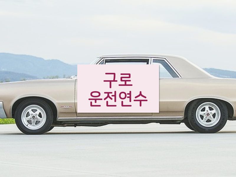 구로운전연수 후기