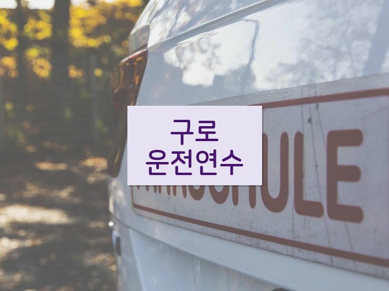 구로운전연수 후기