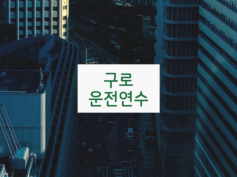 구로운전연수 후기