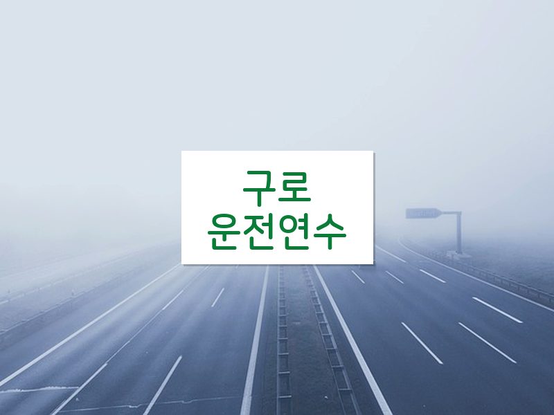 구로운전연수 후기