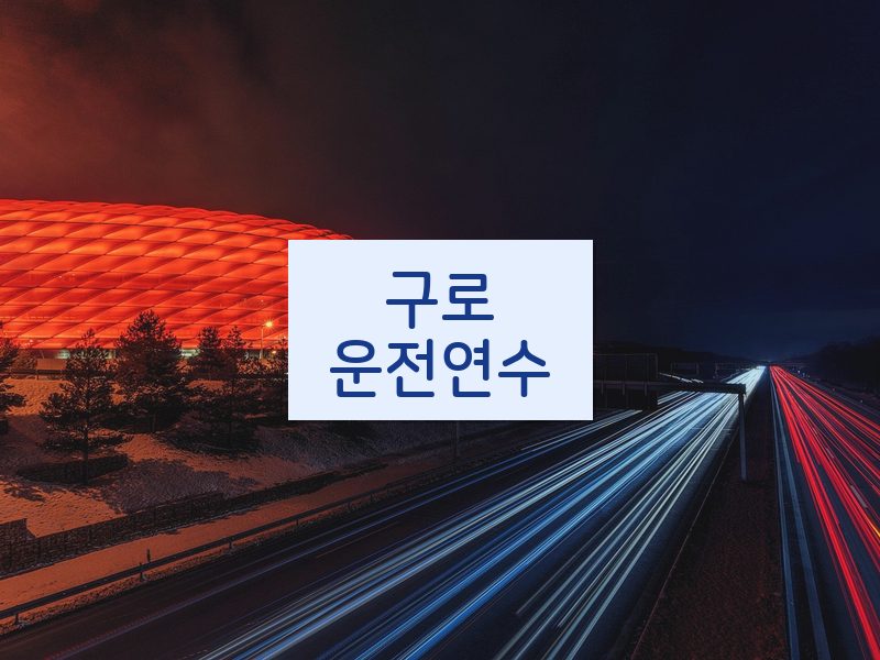 구로운전연수 후기