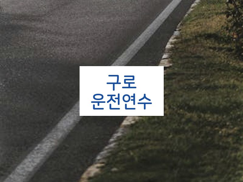 구로운전연수 후기