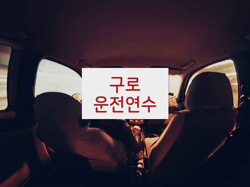 구로운전연수 후기