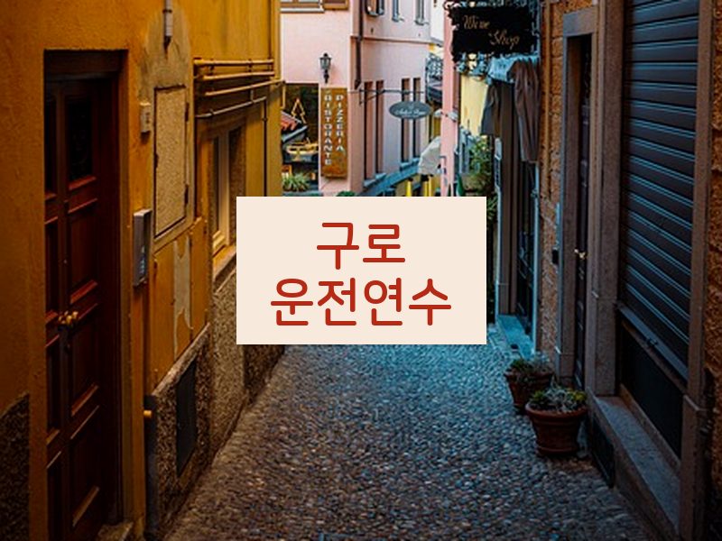 구로운전연수 후기