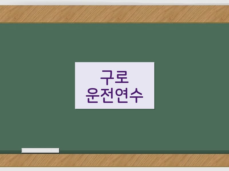 구로운전연수 후기