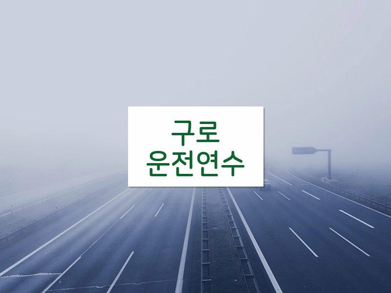 구로운전연수 후기